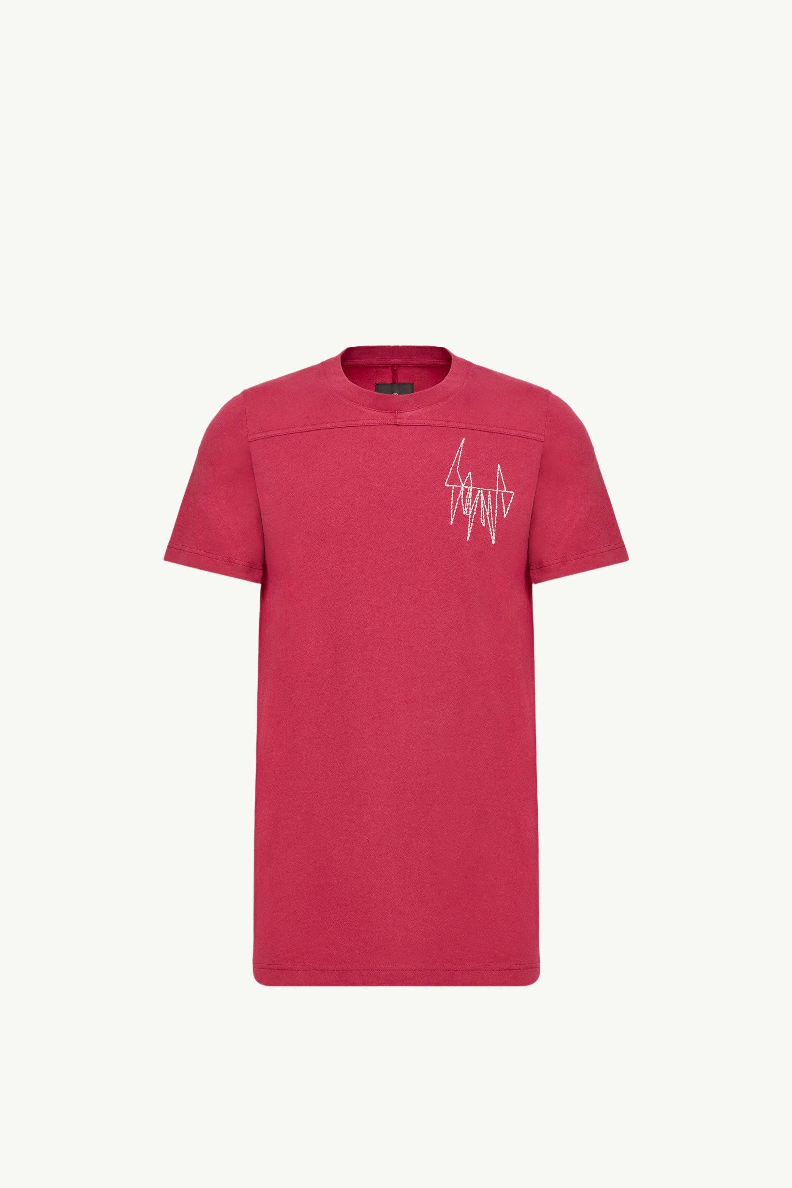 Moncler Moncler + Rick Owens Girder Cotton T-Shirt Berry Red Berry Red