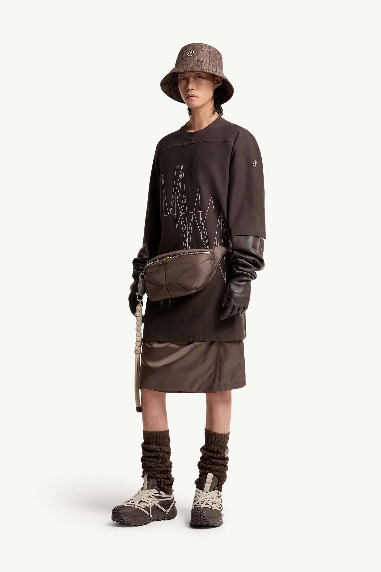 Moncler Moncler + Rick Owens Jumbo Cotton T-Shirt Brown Brown