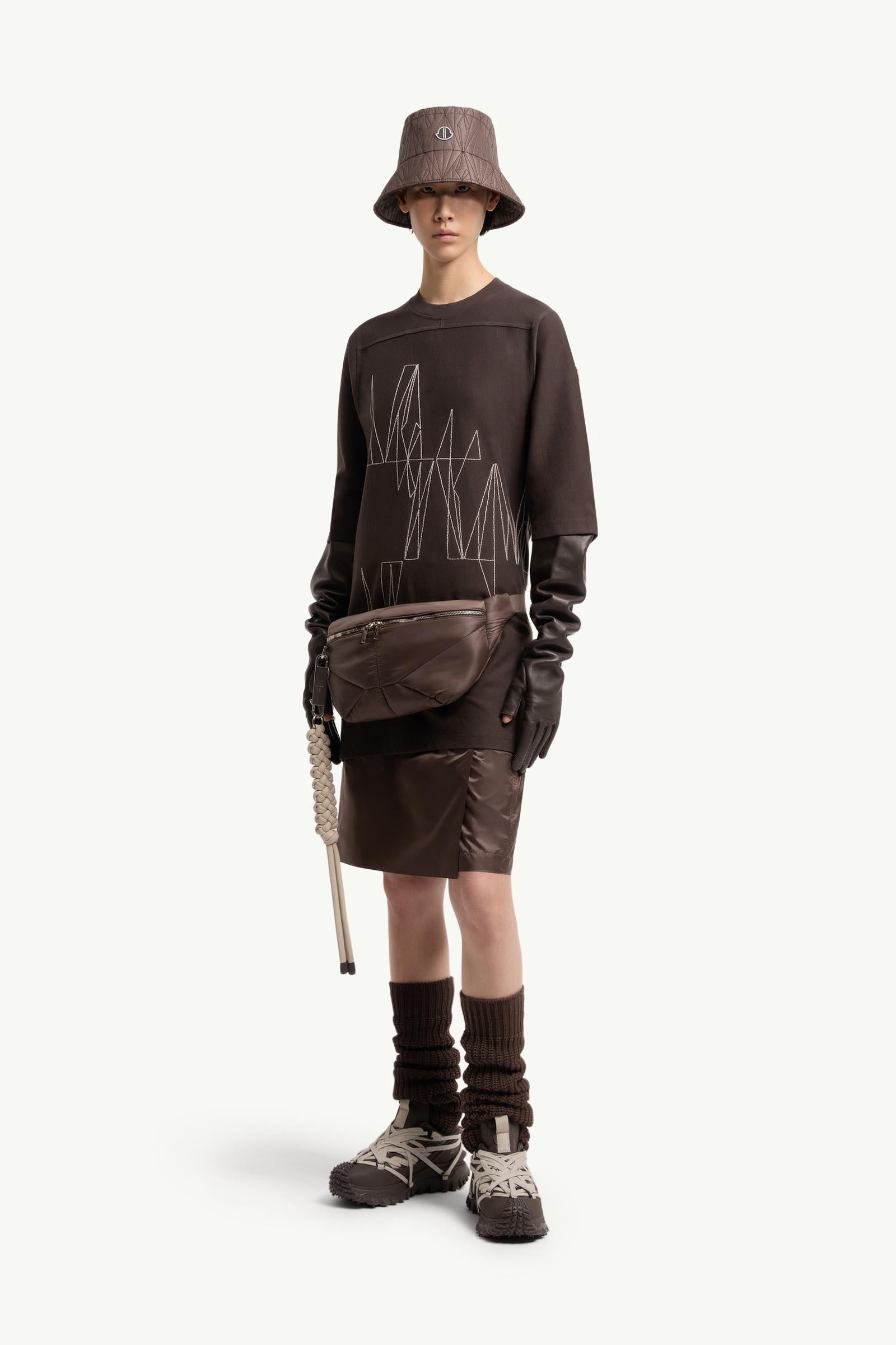 Moncler Moncler + Rick Owens Jumbo Cotton T-Shirt Brown Brown