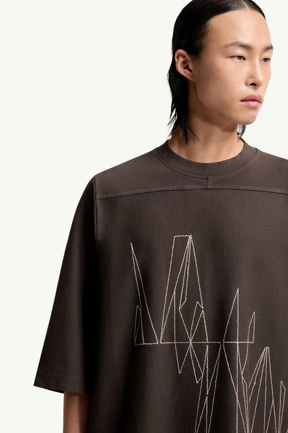 Moncler Moncler + Rick Owens Jumbo Cotton T-Shirt Brown Brown