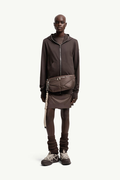 Moncler Moncler + Rick Owens Cotton Ziplock Hoodie Brown Brown
