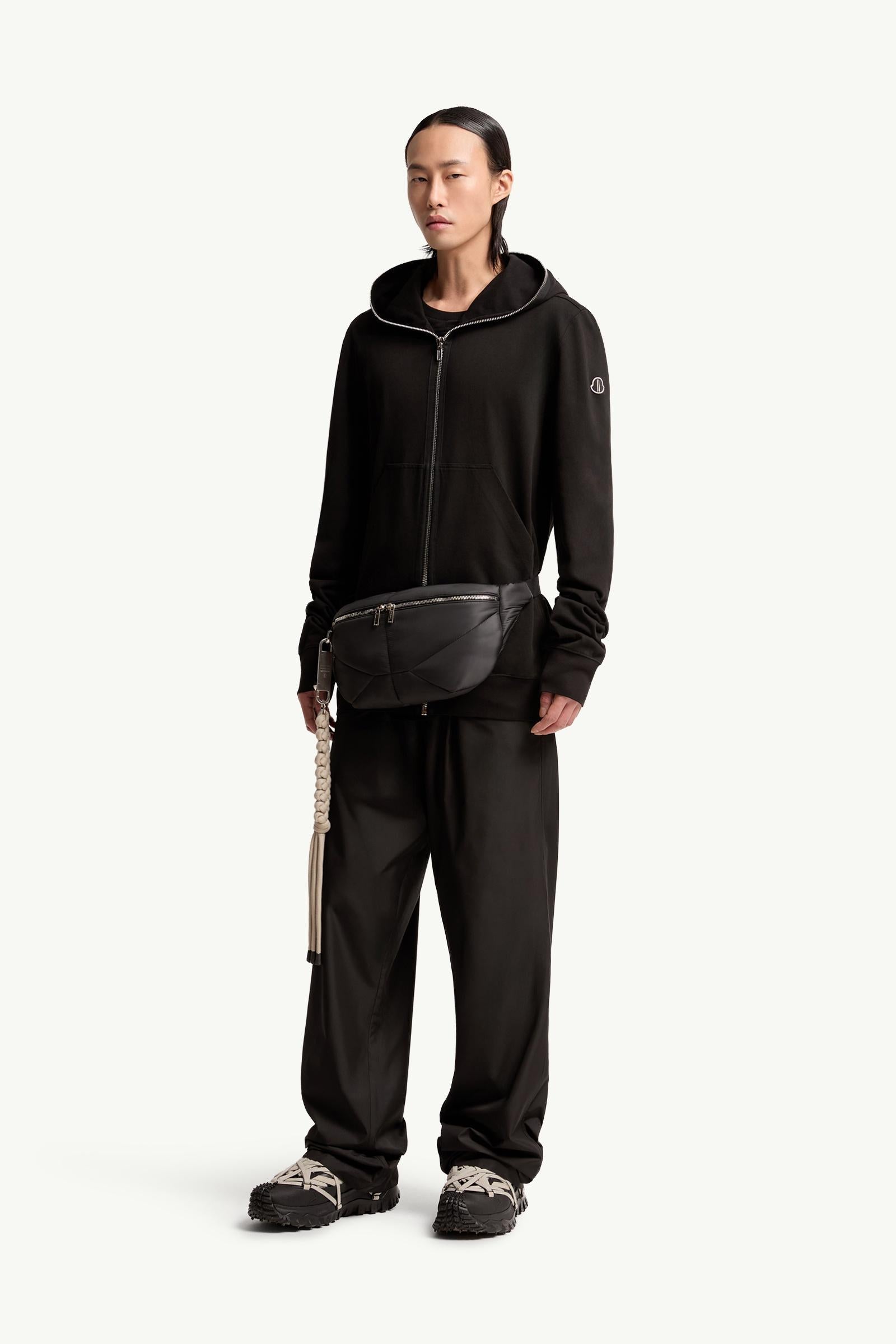 Moncler Moncler + Rick Owens Cotton Ziplock Hoodie Black Black
