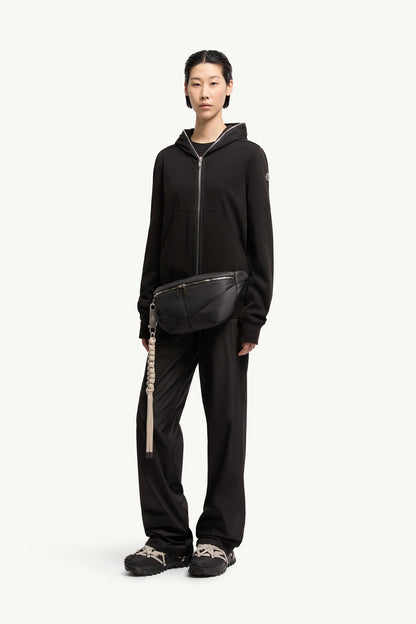 Moncler Moncler + Rick Owens Cotton Ziplock Hoodie Black Black