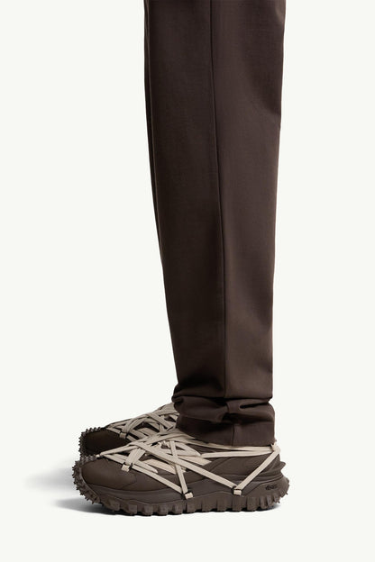 Moncler Moncler + Rick Owens Cotton Sweatpants Brown Brown