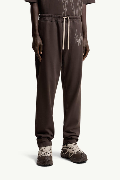 Moncler Moncler + Rick Owens Cotton Sweatpants Brown Brown