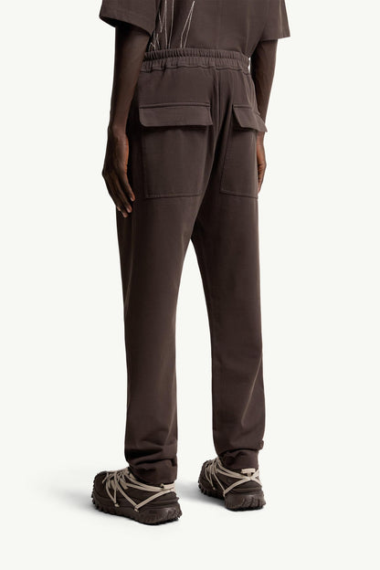 Moncler Moncler + Rick Owens Cotton Sweatpants Brown Brown