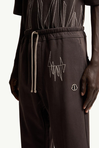 Moncler Moncler + Rick Owens Cotton Sweatpants Brown Brown