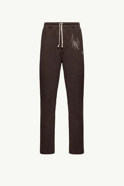 Moncler Moncler + Rick Owens Cotton Sweatpants Brown Brown