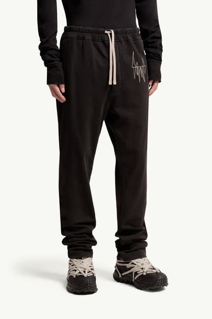 Moncler Moncler + Rick Owens Cotton Sweatpants Black Black