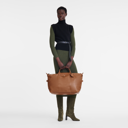 Longchamp Le Foulonné L Travel bag Caramel