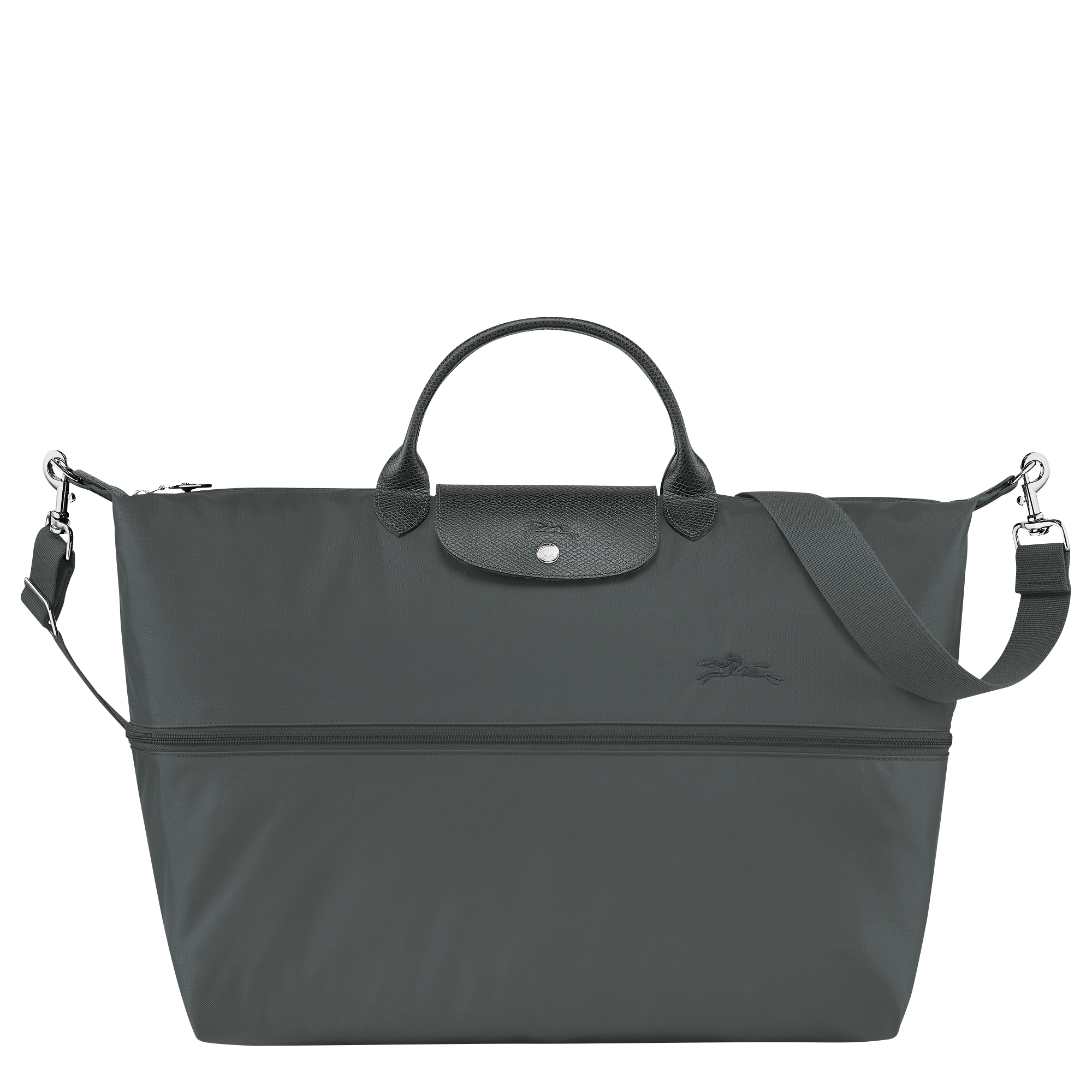 Longchamp Le Pliage Green Travel bag expandable Graphite