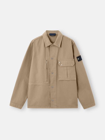 Stone Island Comfort-Fit Overshirt with Snap Fastening 1200001