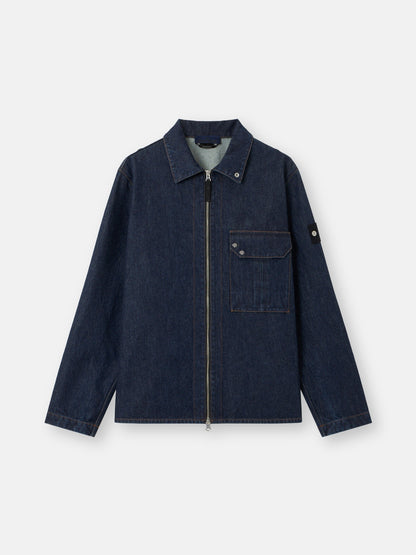 Stone Island Comfort-Fit Overshirt with Zip Fastening 1200002