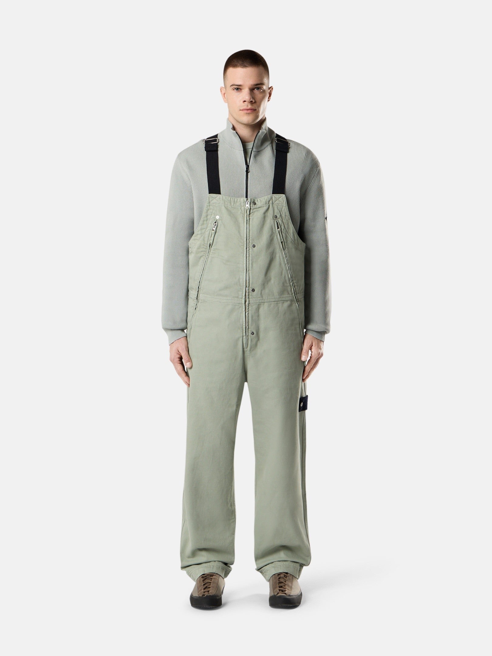 Stone Island Loose-Fit Overalls with Pockets F100001