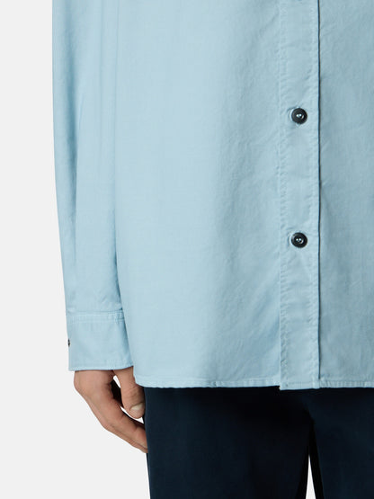 Stone Island Comfort-Fit Long-Sleeve Shirt with Logo Embroidery 1100004