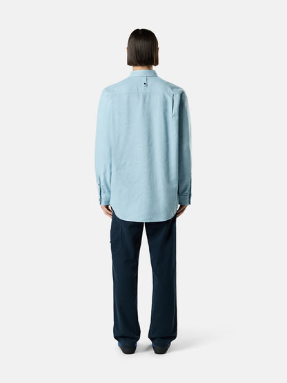 Stone Island Comfort-Fit Long-Sleeve Shirt with Logo Embroidery 1100004