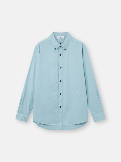 Stone Island Comfort-Fit Long-Sleeve Shirt with Logo Embroidery 1100004