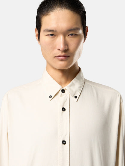 Stone Island Comfort-Fit Long-Sleeve Shirt with Logo Embroidery 1100004
