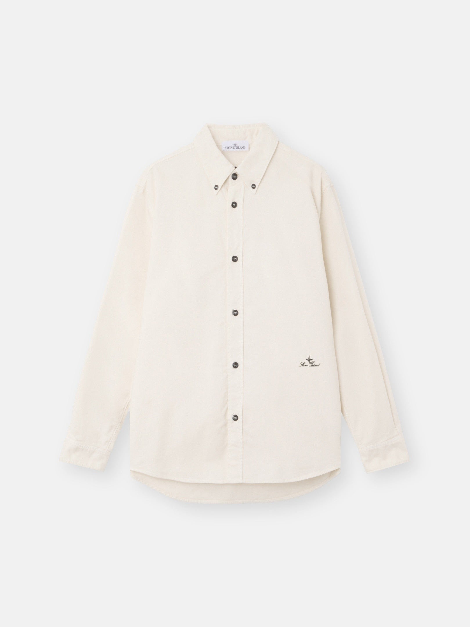 Stone Island Comfort-Fit Long-Sleeve Shirt with Logo Embroidery 1100004