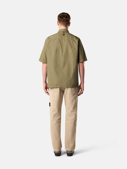 Stone Island Comfort-Fit Short-Sleeve Shirt with Chest Pocket 1100026
