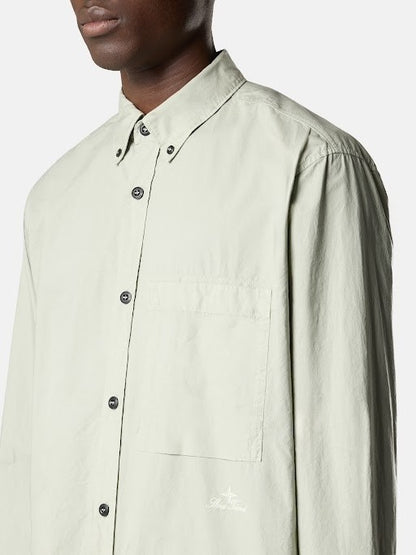 Stone Island Comfort-Fit Long-Sleeve Shirt with Chest Pocket 1100002