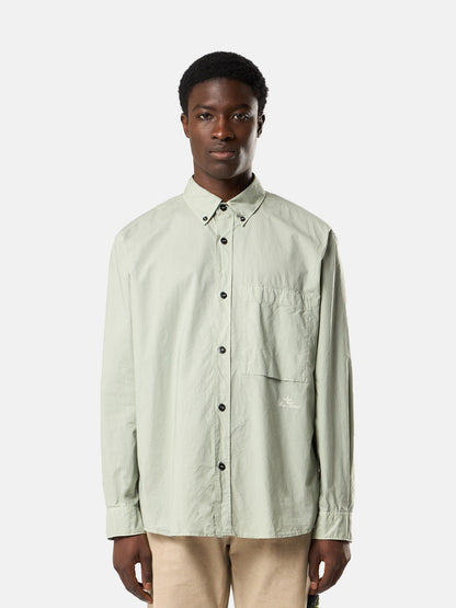 Stone Island Comfort-Fit Long-Sleeve Shirt with Chest Pocket 1100002