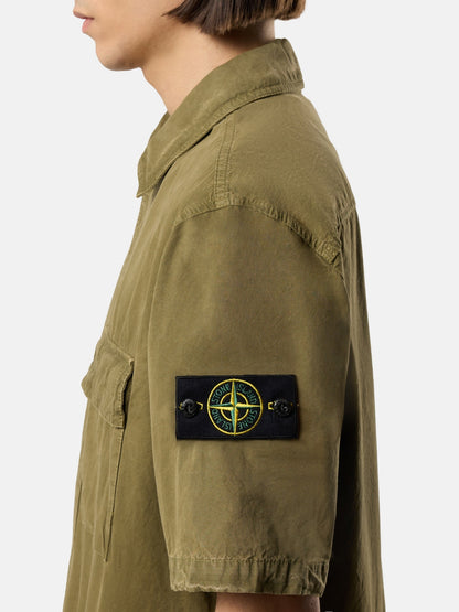 Stone Island Comfort-Fit Short-Sleeve Shirt with Pocket 1200031