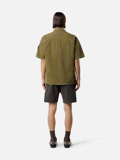 Stone Island Comfort-Fit Short-Sleeve Shirt with Pocket 1200031