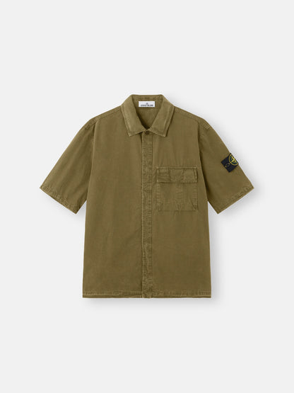 Stone Island Comfort-Fit Short-Sleeve Shirt with Pocket 1200031