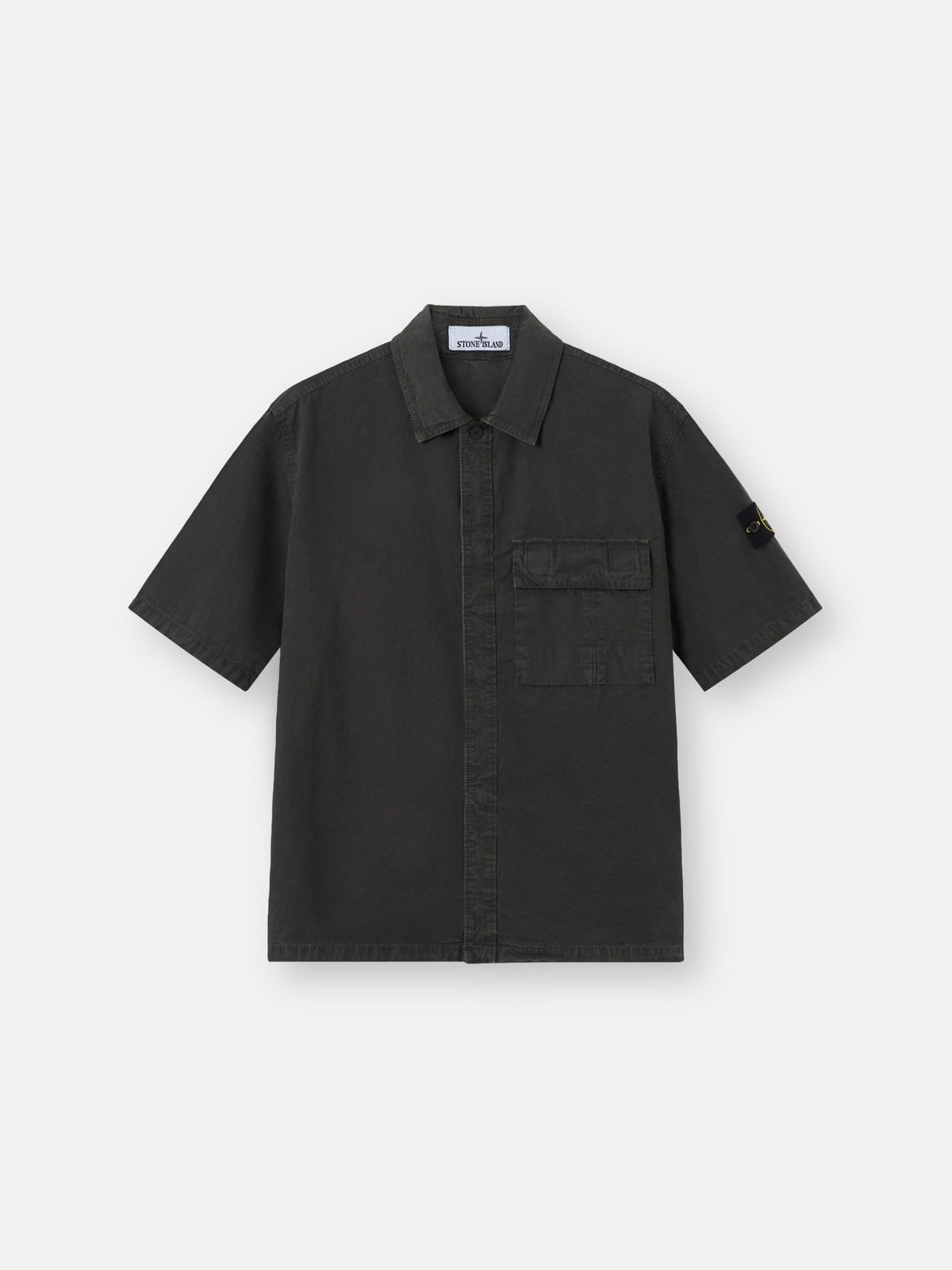 Stone Island Comfort-Fit Short-Sleeve Shirt with Pocket 1200031