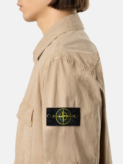 Stone Island Comfort-Fit Short-Sleeve Shirt with Pocket 1200031