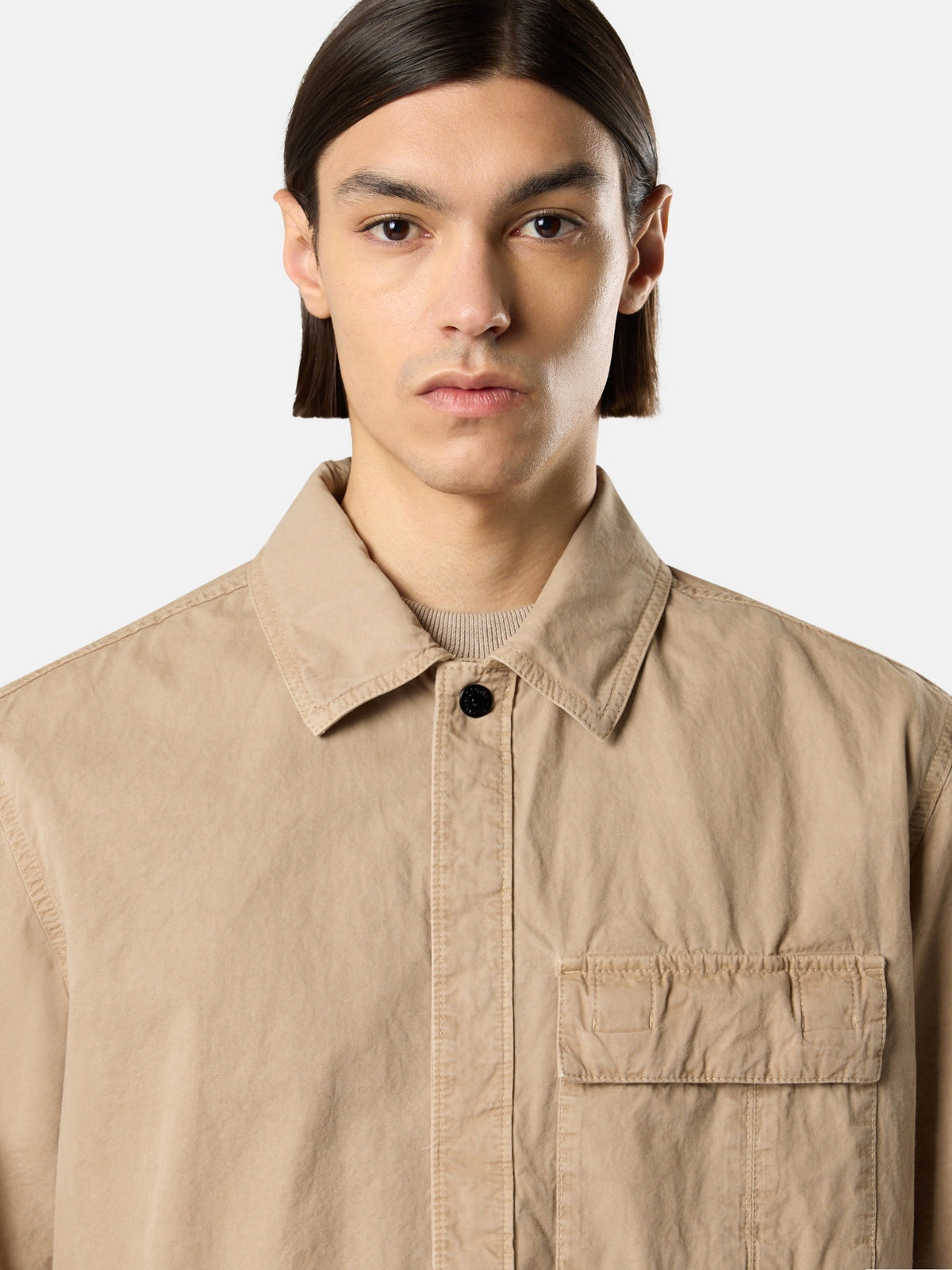 Stone Island Comfort-Fit Short-Sleeve Shirt with Pocket 1200031