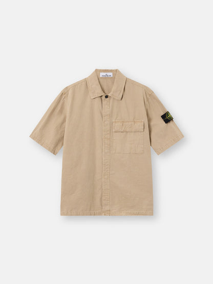 Stone Island Comfort-Fit Short-Sleeve Shirt with Pocket 1200031