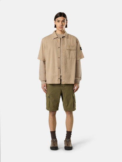 Stone Island Comfort-Fit Short-Sleeve Shirt with Pocket 1200031