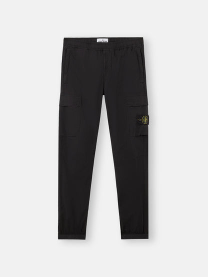 Stone Island Regular-Tapered-Fit Cargo Trousers with Elasticated Waistband 3100031