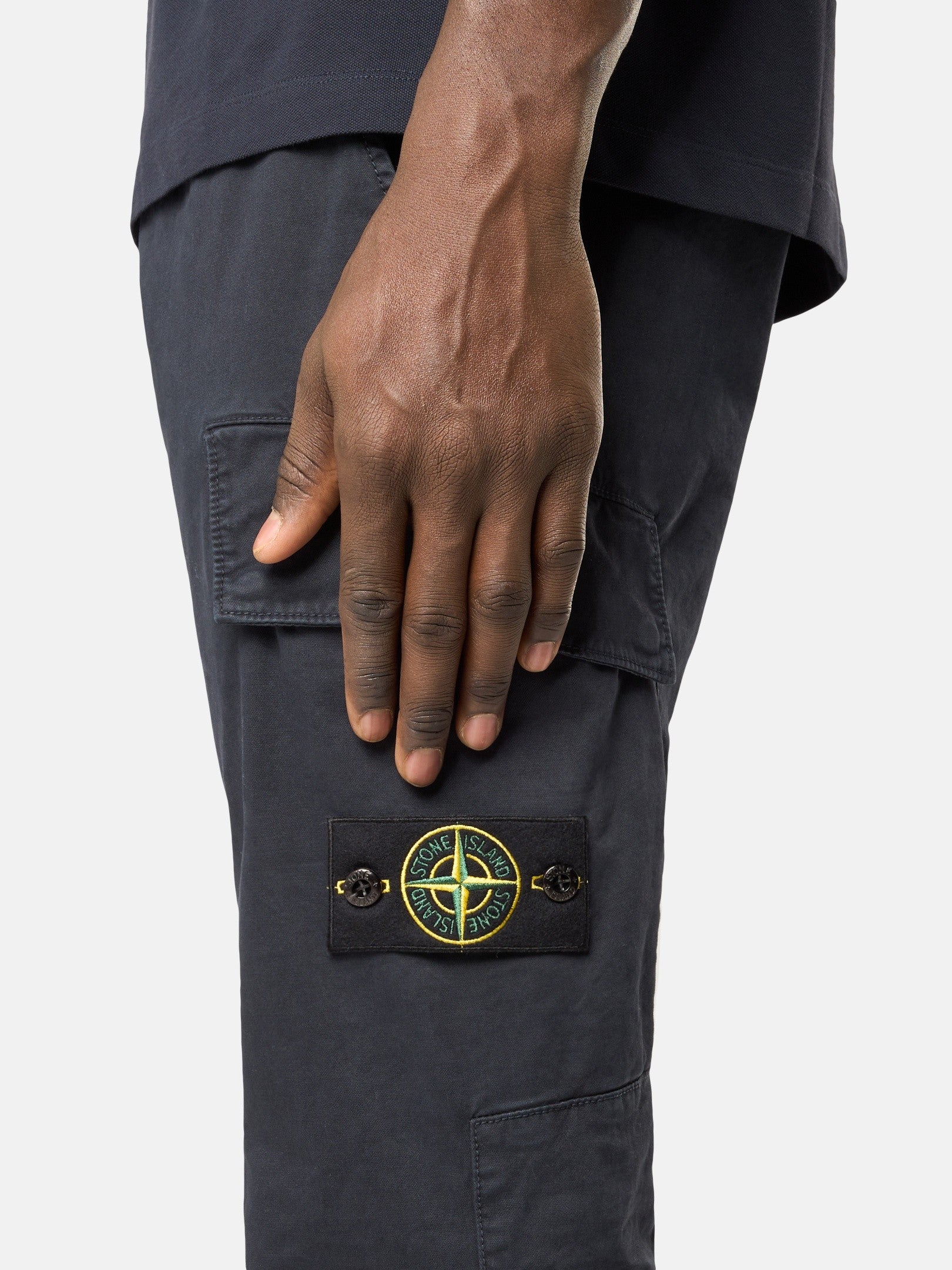 Stone Island Skinny-Fit Cargo Chino Trousers with Asymmetrical Seams 3100052
