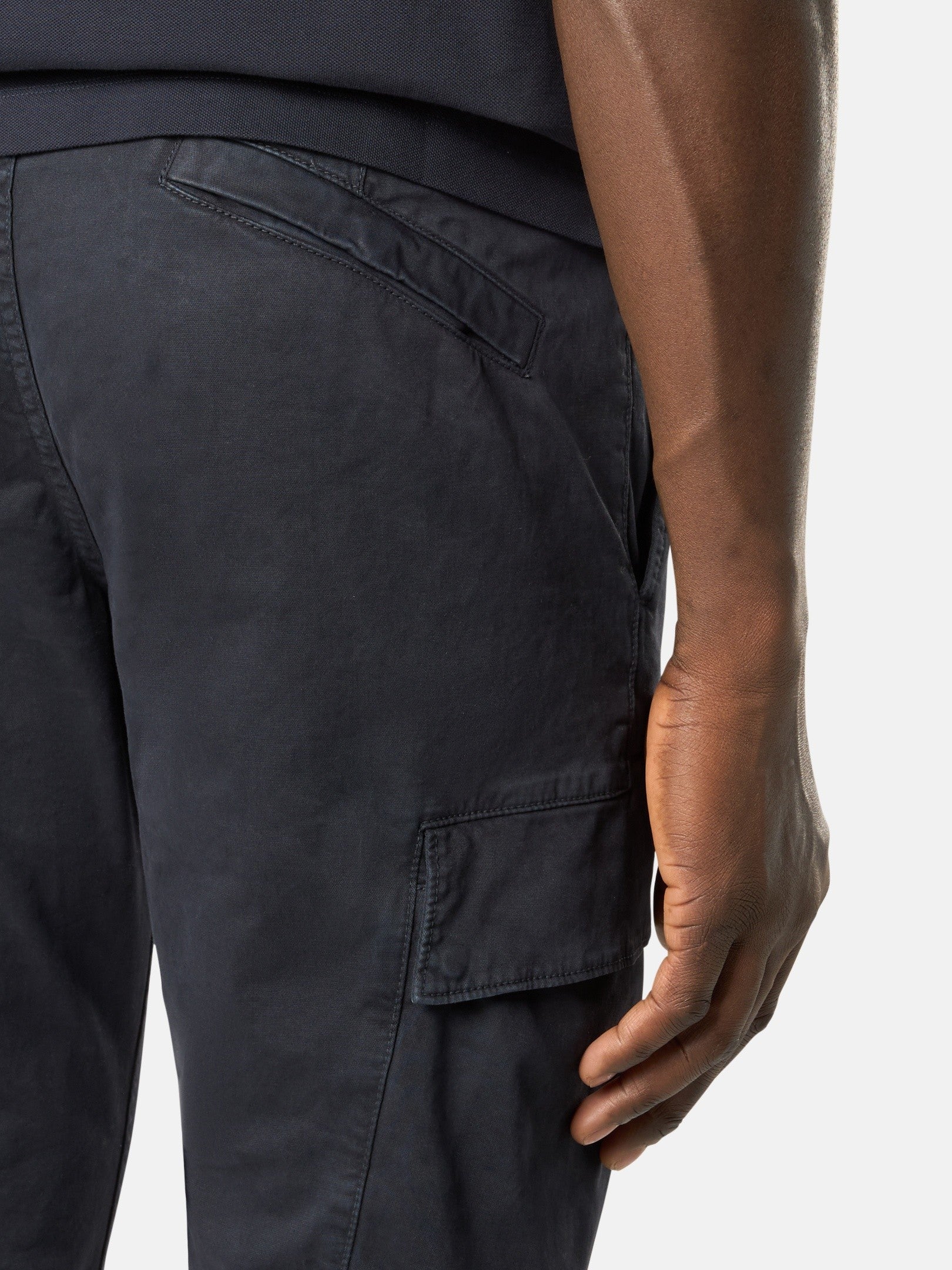 Stone Island Skinny-Fit Cargo Chino Trousers with Asymmetrical Seams 3100052