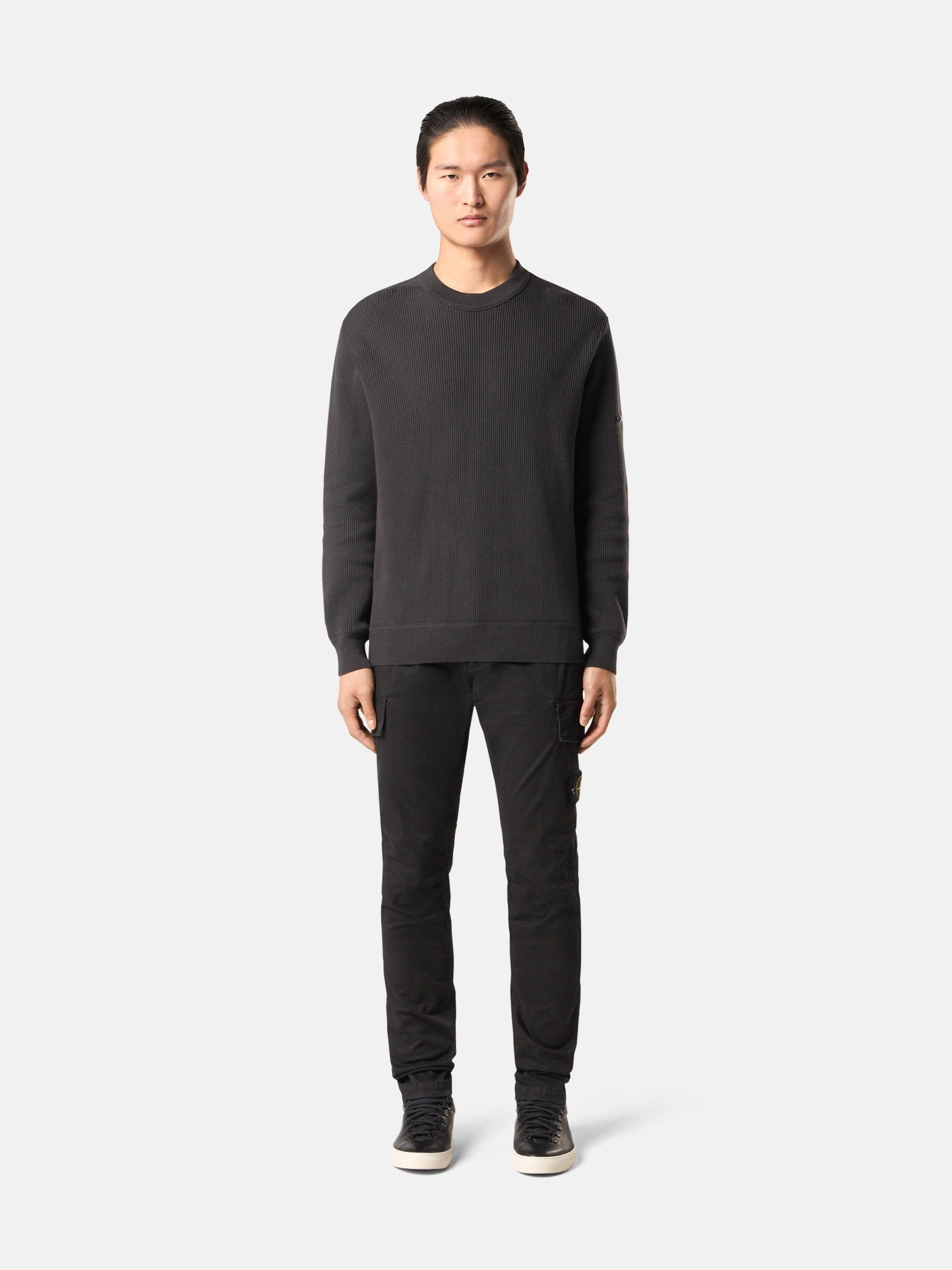 Stone Island Skinny-Fit Cargo Chino Trousers with Asymmetrical Seams 3100052