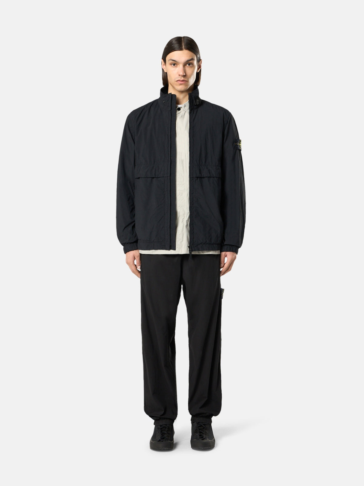 Stone Island Stand Collar Jacket with Anti-Drop 4100056