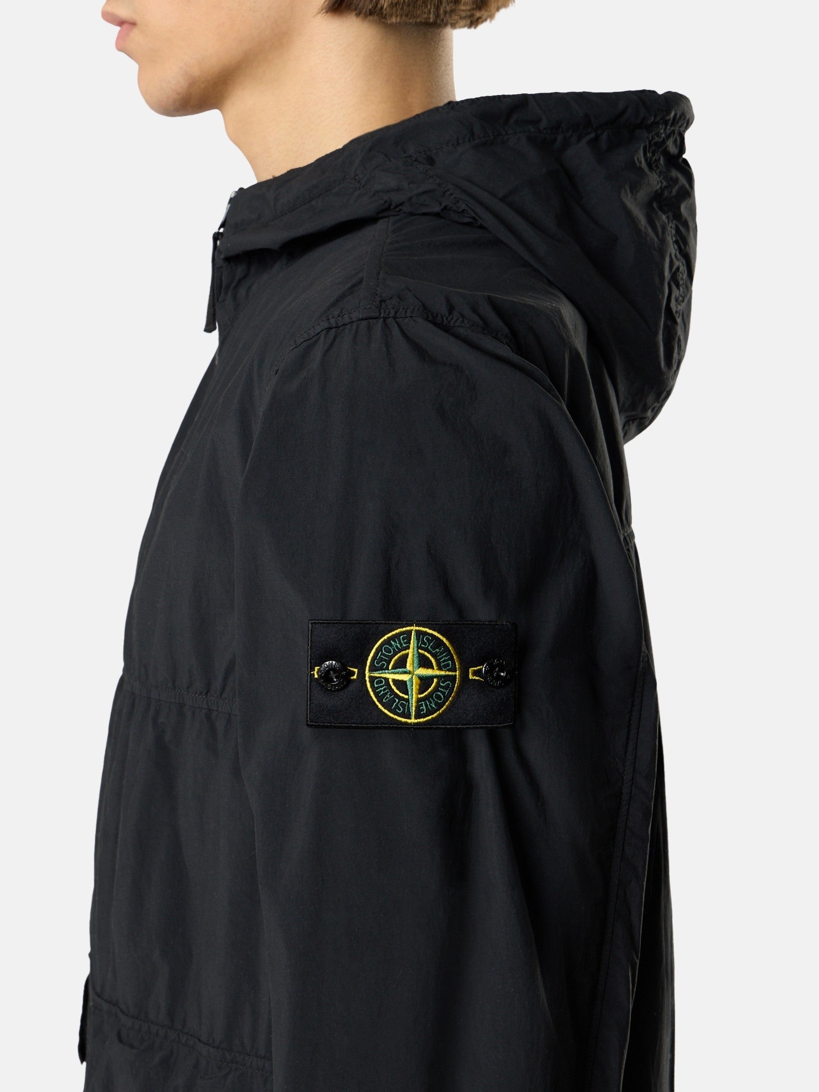 Stone Island Short Hooded Parka with Anti-Drop 4100112
