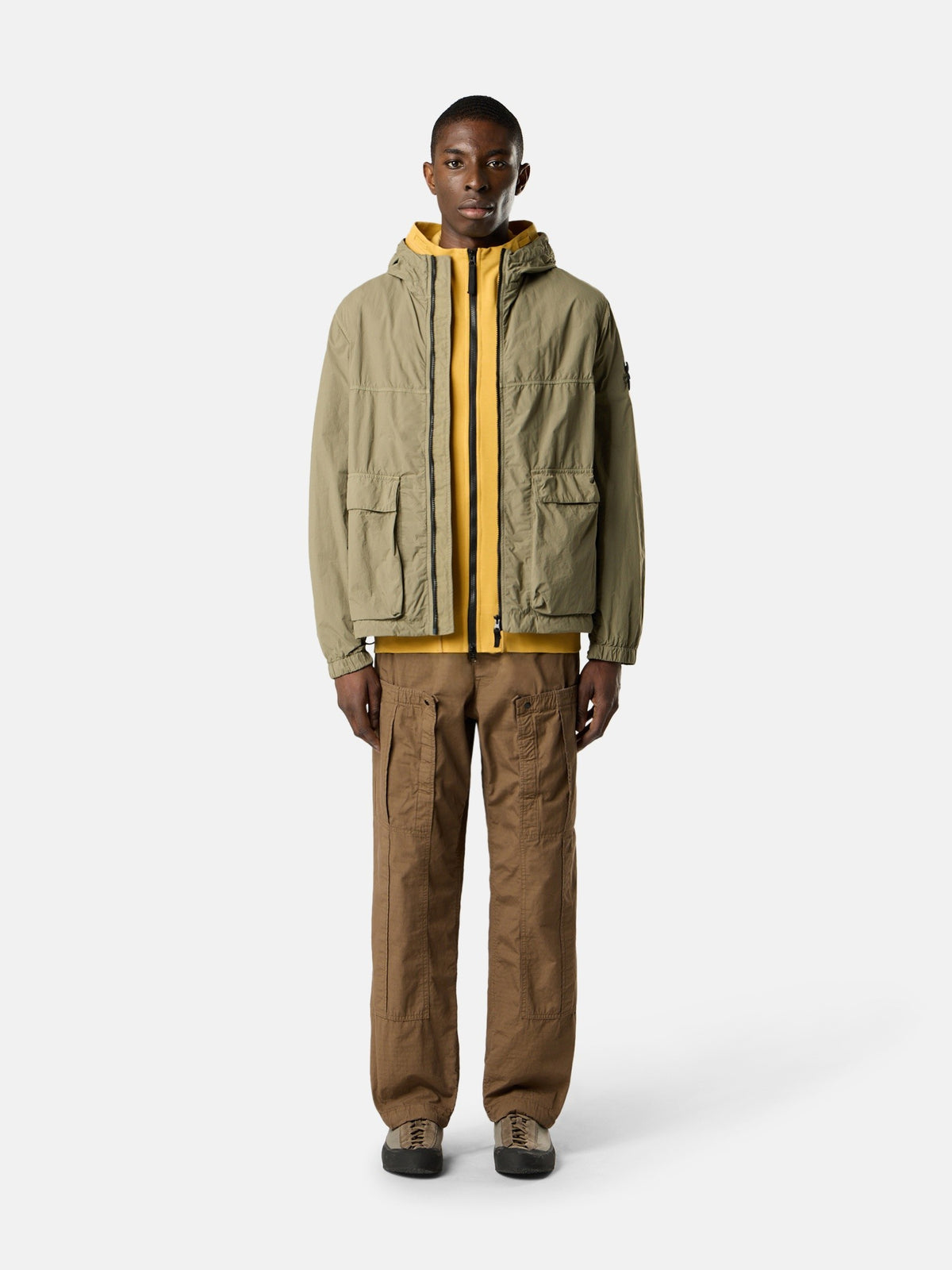 Stone Island Short Hooded Parka with Anti-Drop 4100112