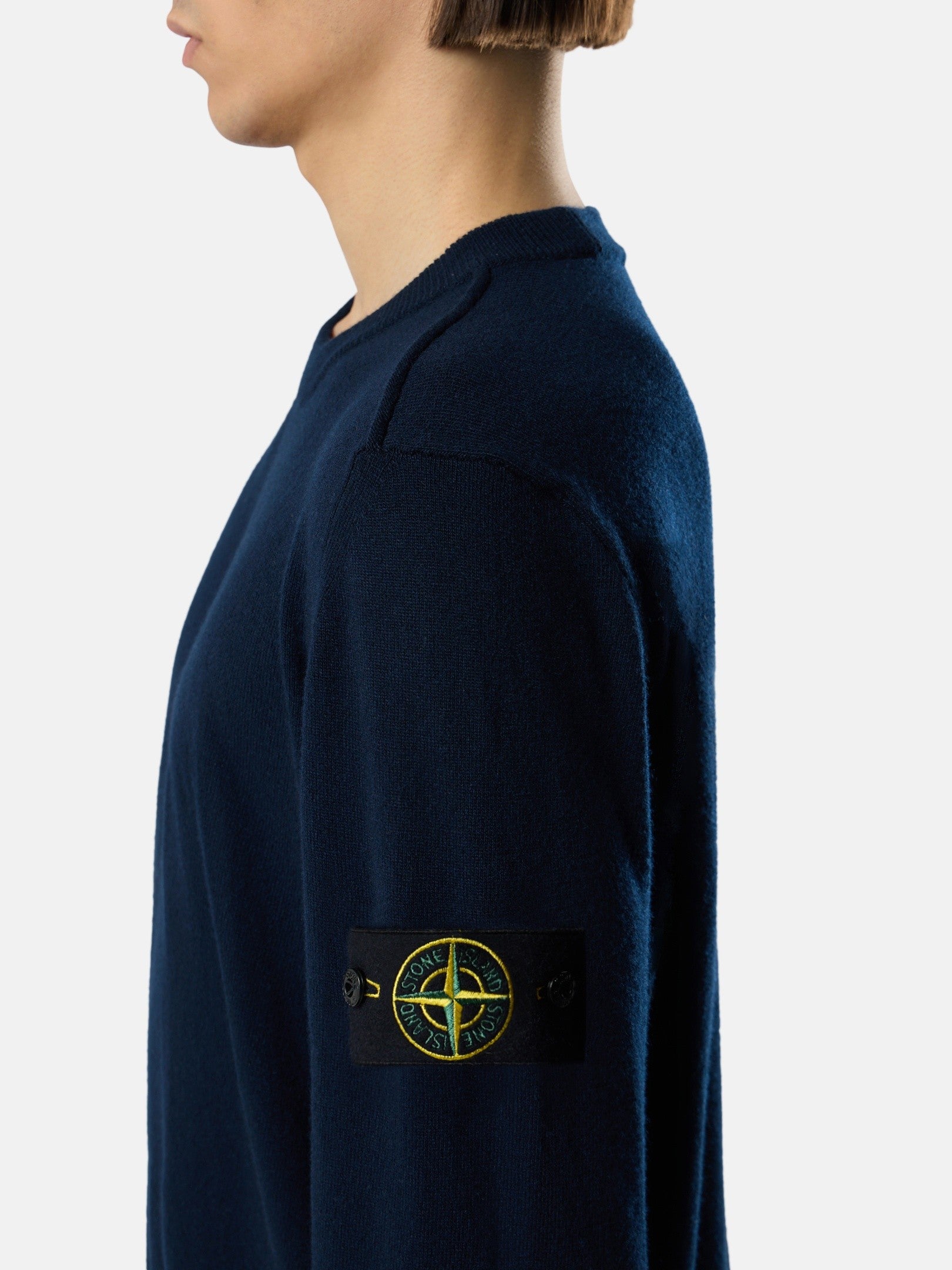 Stone Island Crewneck Jumper with Rolled Edges 5100010