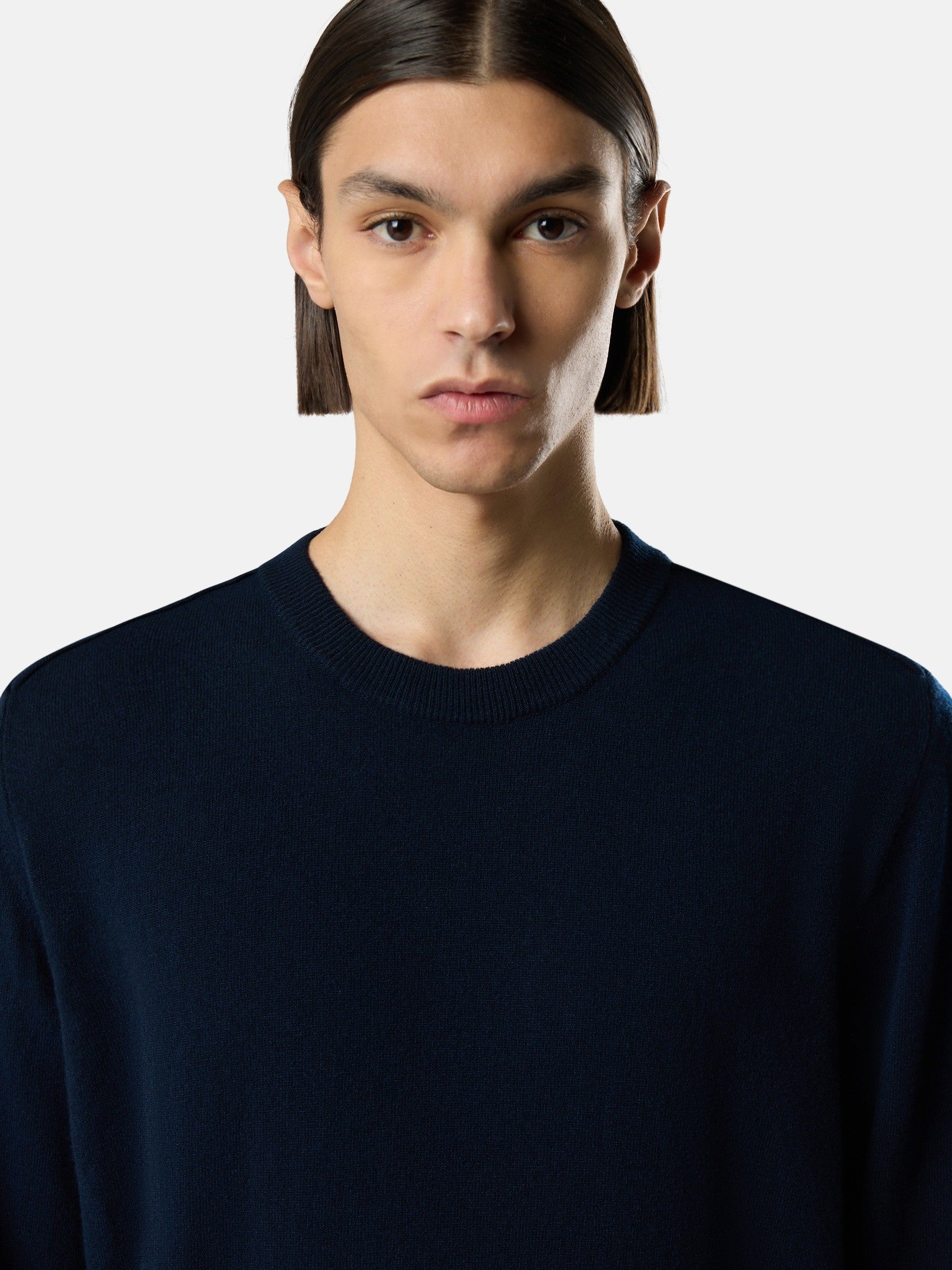 Stone Island Crewneck Jumper with Rolled Edges 5100010