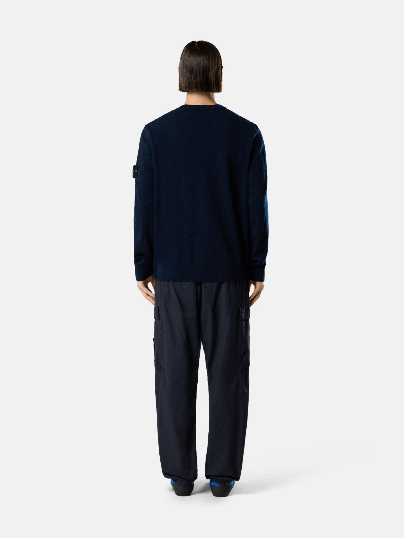 Stone Island Crewneck Jumper with Rolled Edges 5100010