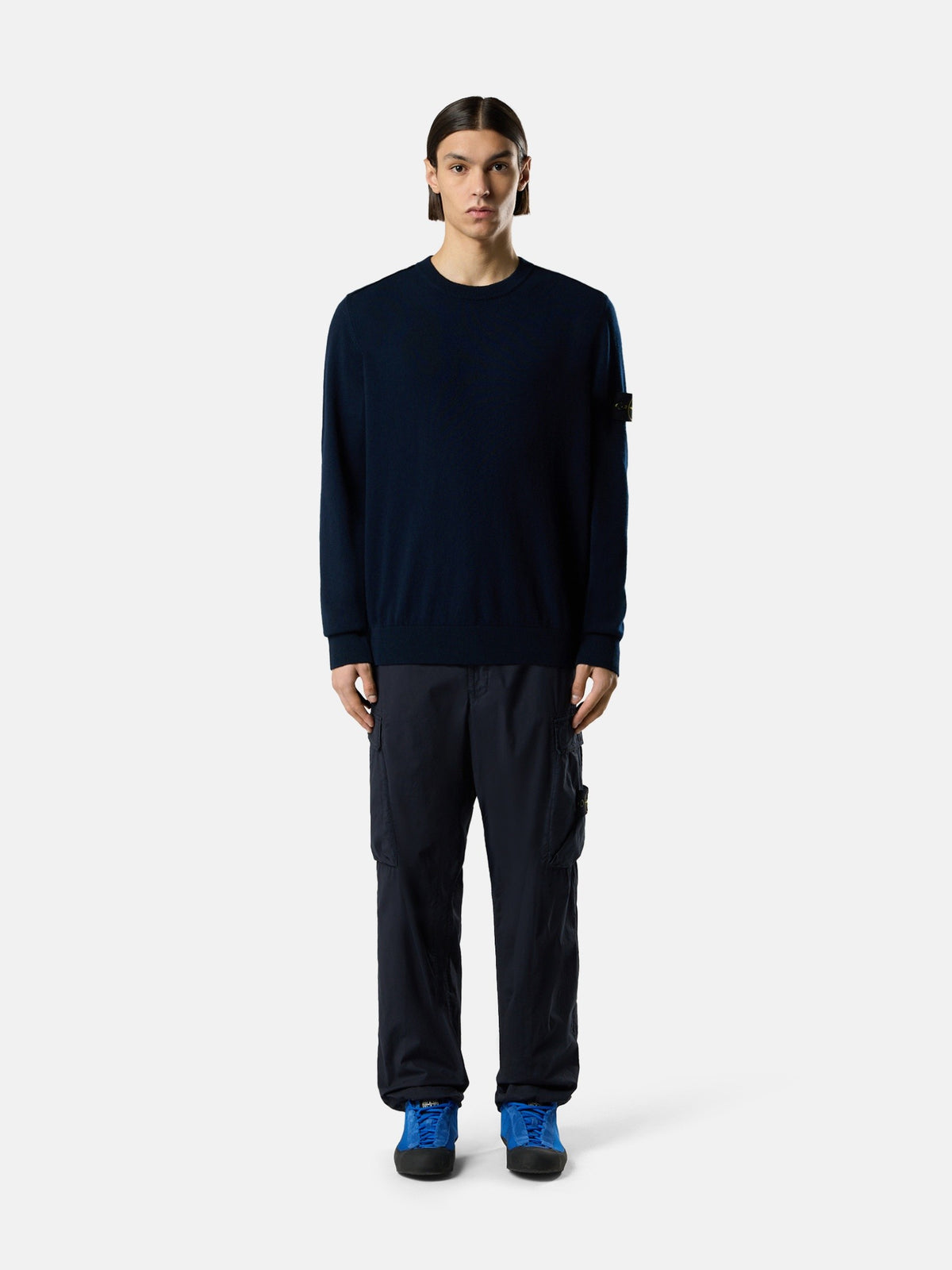 Stone Island Crewneck Jumper with Rolled Edges 5100010