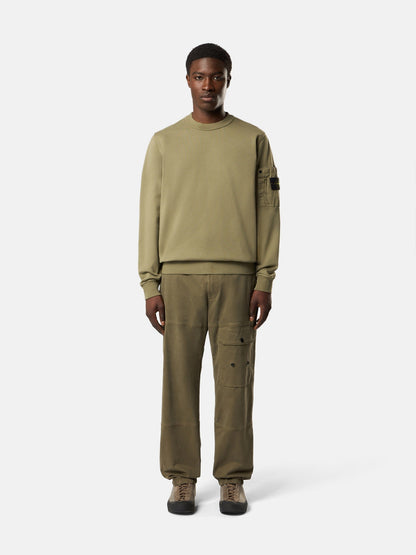 Stone Island Regular-Fit Crewneck Sweatshirt with Seasonal Pocket 6100019