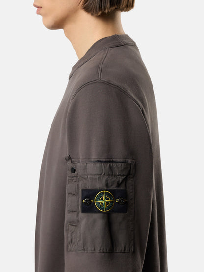 Stone Island Regular-Fit Crewneck Sweatshirt with Seasonal Pocket 6100019