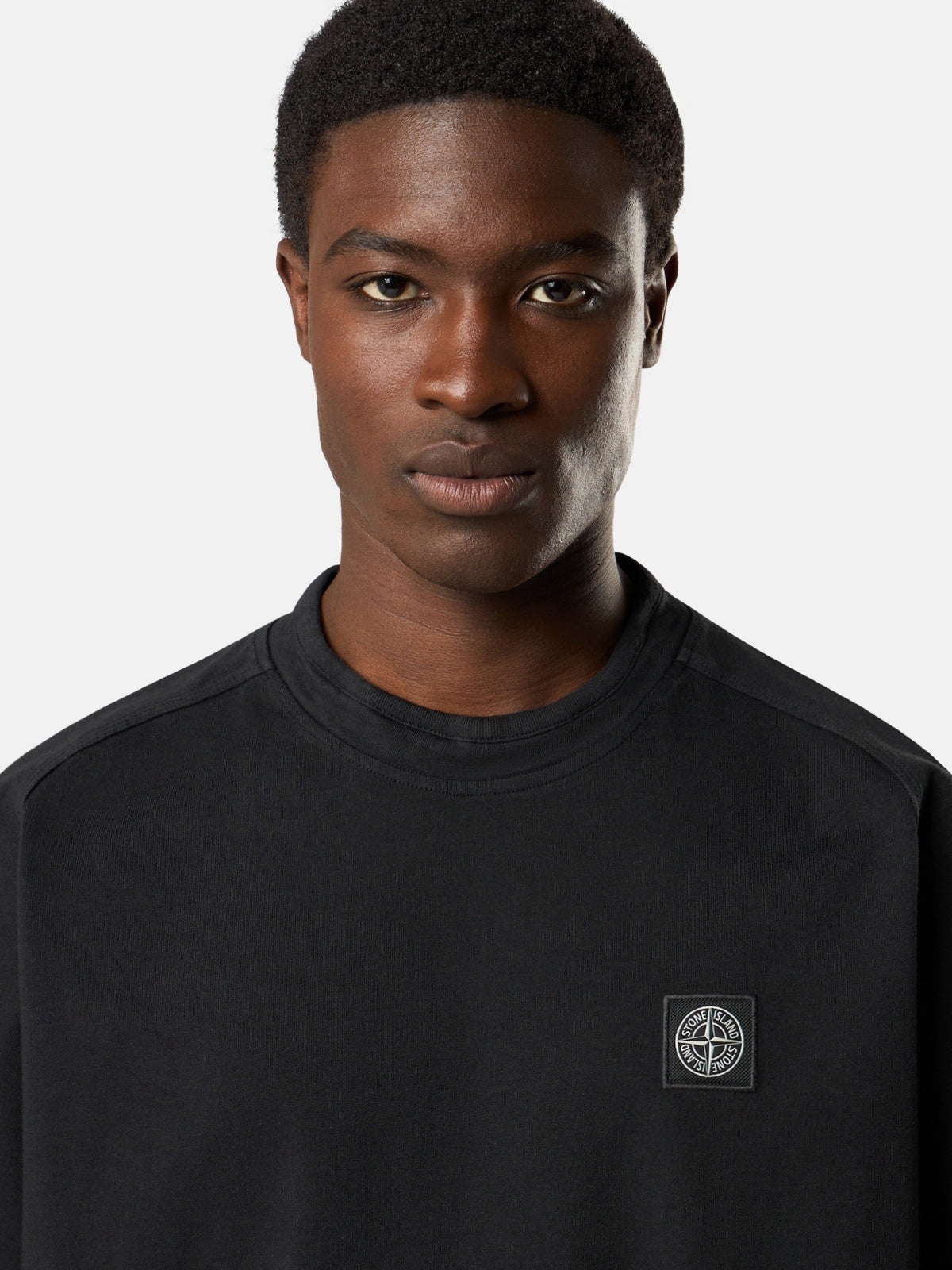 Stone Island Regular-Fit Short-Sleeve Sweatshirt with Compass Patch 6100029