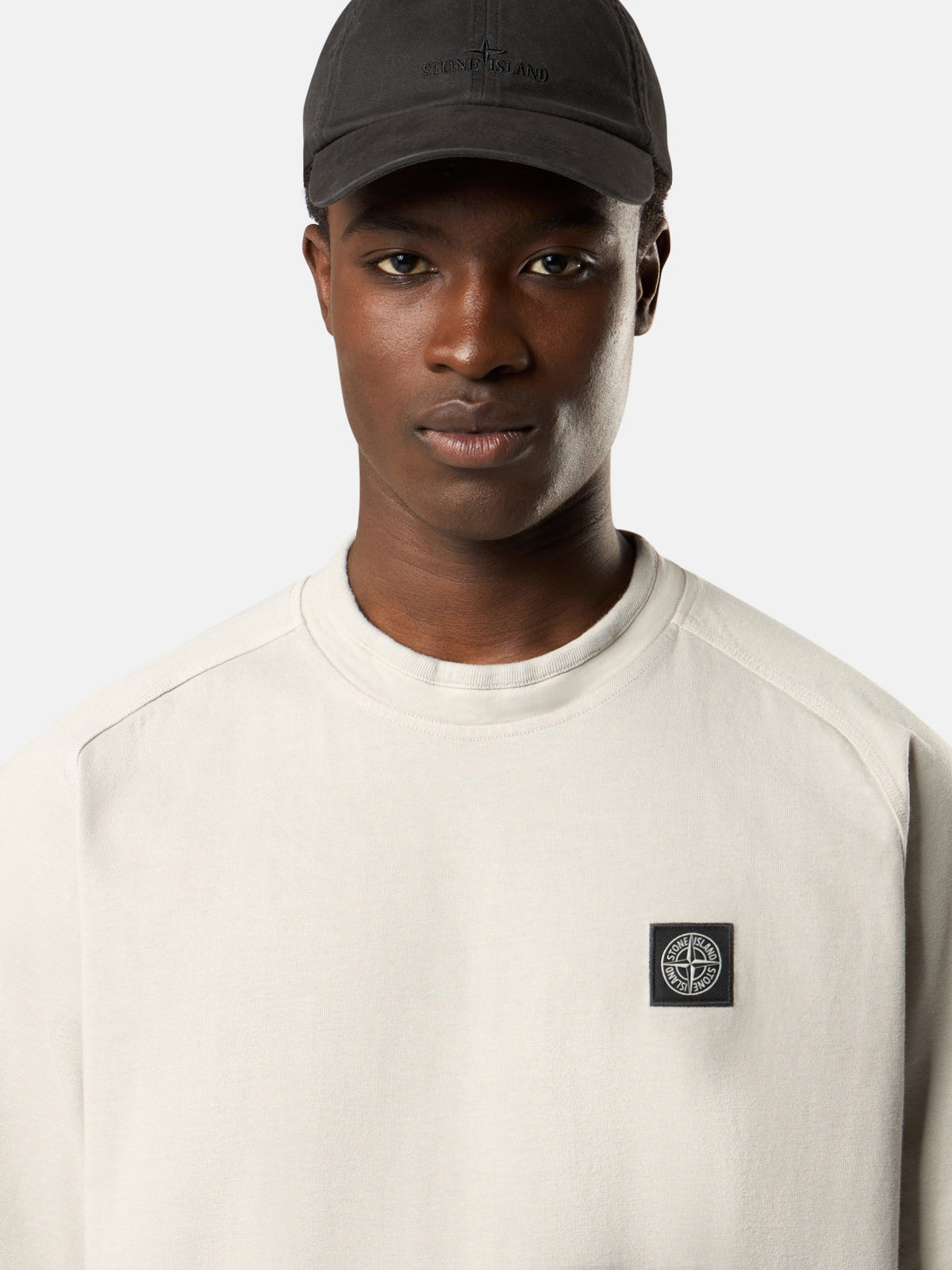 Stone Island Regular-Fit Short-Sleeve Sweatshirt with Compass Patch 6100029