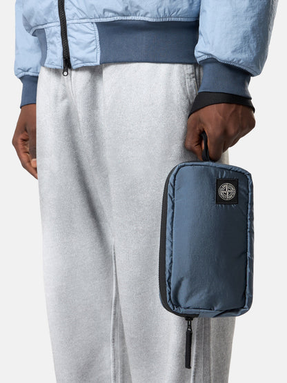 Stone Island Wrist Pouch with Internal Pockets and Zip Closure 9200019